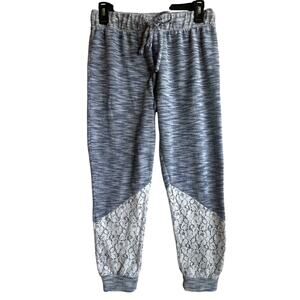 Puella Joggers with Lace Detailing GUC 100% Made in the U.S.A. Size Small